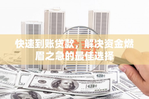 卧龙快速到账贷款，解决资金燃眉之急的最佳选择