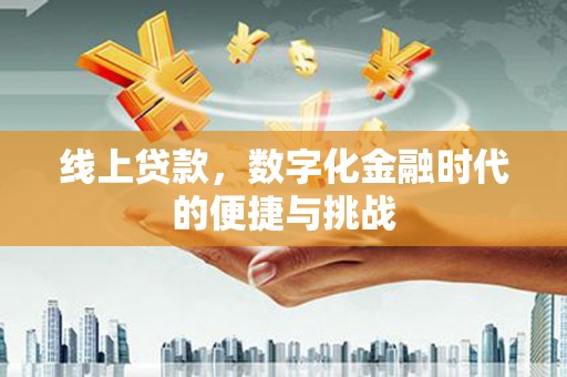 卧龙线上贷款，数字化金融时代的便捷与挑战