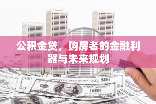 卧龙公积金贷，购房者的金融利器与未来规划