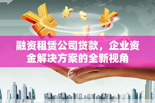 卧龙融资租赁公司贷款，企业资金解决方案的全新视角