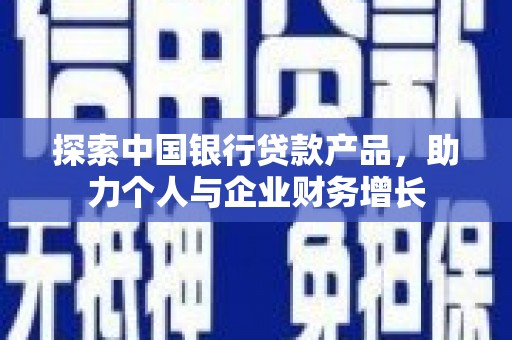 卧龙探索中国银行贷款产品，助力个人与企业财务增长