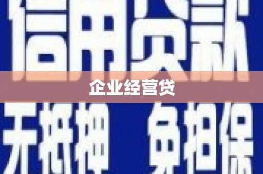 卧龙企业经营贷