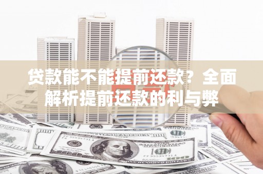卧龙贷款能不能提前还款？全面解析提前还款的利与弊