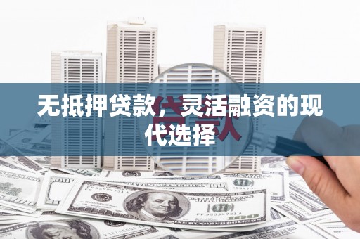 卧龙无抵押贷款，灵活融资的现代选择