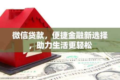 卧龙微信贷款，便捷金融新选择，助力生活更轻松