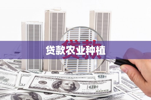 卧龙贷款农业种植