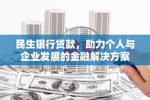 卧龙民生银行贷款，助力个人与企业发展的金融解决方案
