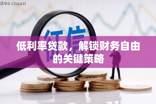 卧龙低利率贷款，解锁财务自由的关键策略