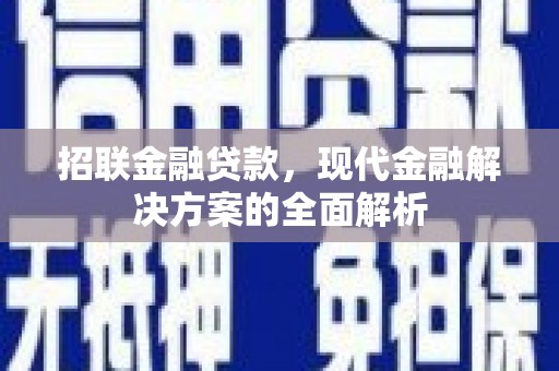 卧龙招联金融贷款，现代金融解决方案的全面解析