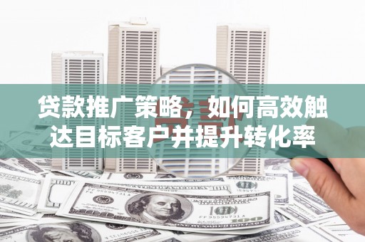 卧龙贷款推广策略，如何高效触达目标客户并提升转化率
