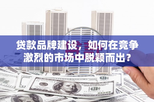 卧龙贷款品牌建设，如何在竞争激烈的市场中脱颖而出？