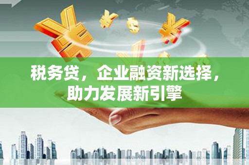 卧龙税务贷，企业融资新选择，助力发展新引擎