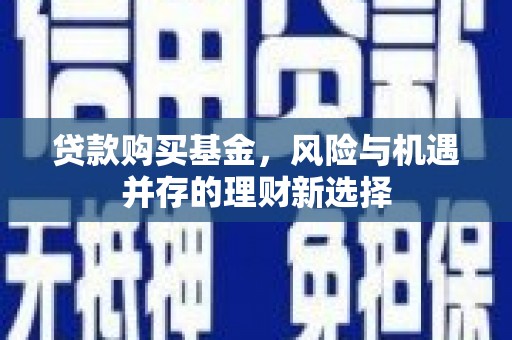 卧龙贷款购买基金，风险与机遇并存的理财新选择
