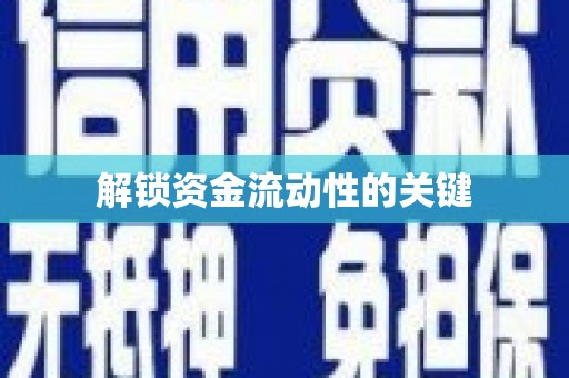 卧龙解锁资金流动性的关键
