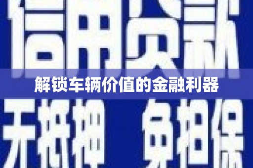 卧龙解锁车辆价值的金融利器
