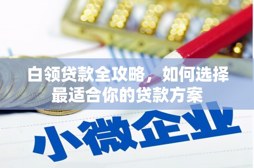 卧龙白领贷款全攻略，如何选择最适合你的贷款方案